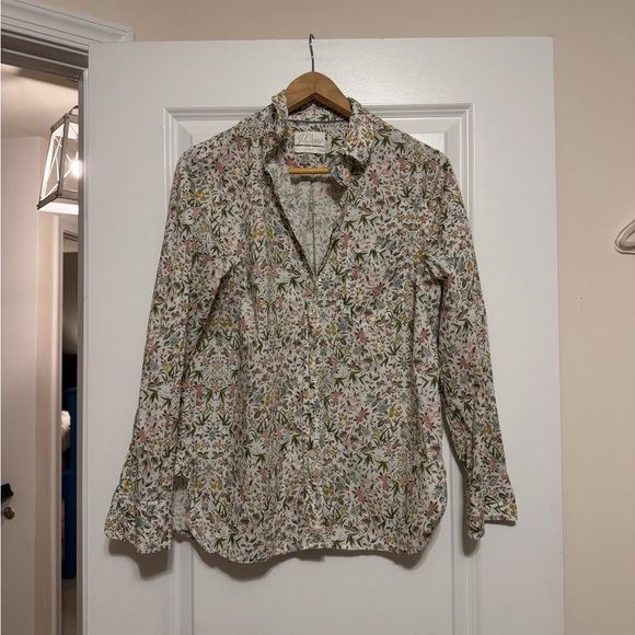 J Crew Liberty Tapestry Floral Shirt Size 10 - Picture 2 of 7